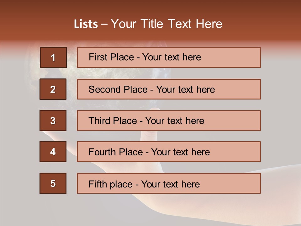 Old Finger Senior PowerPoint Template