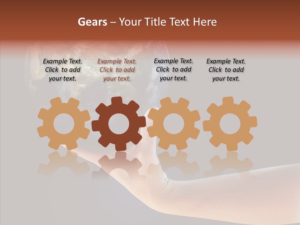 Old Finger Senior PowerPoint Template