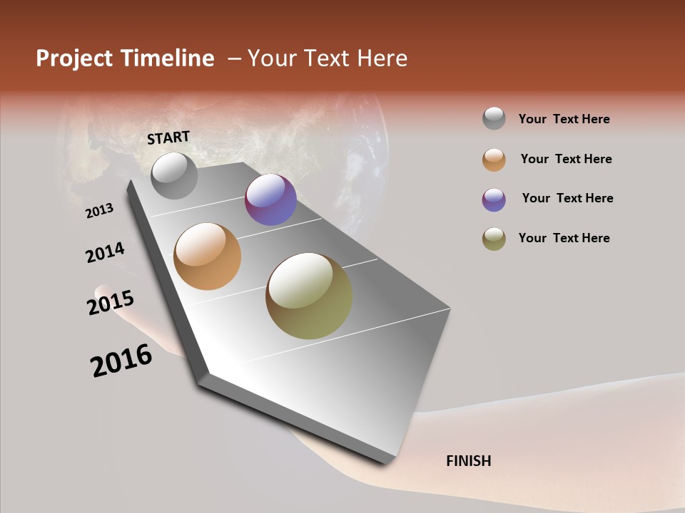 Old Finger Senior PowerPoint Template