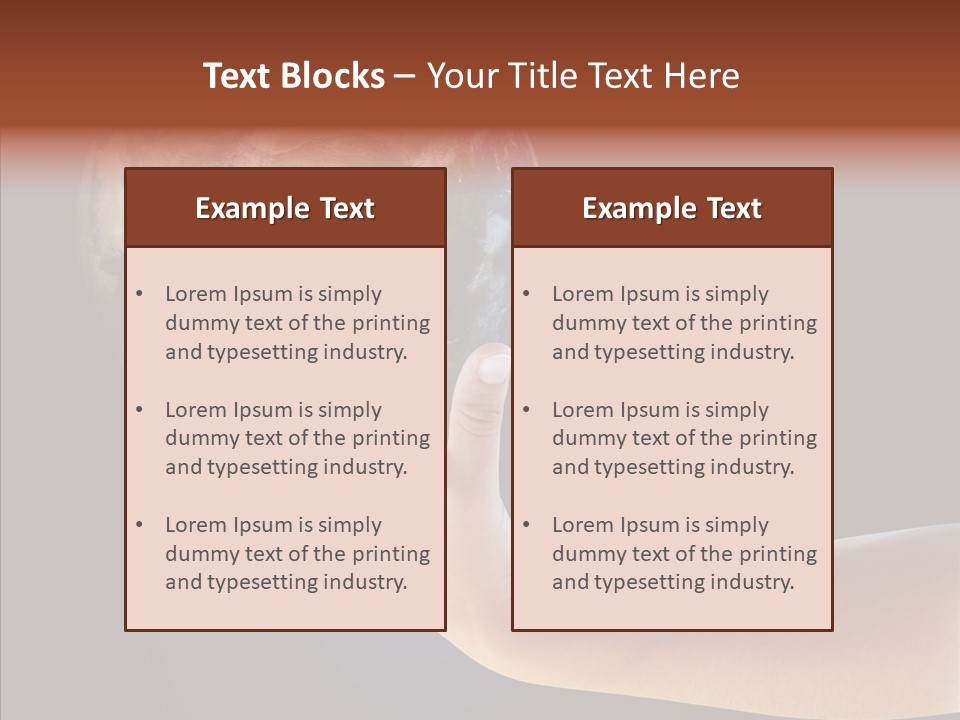 Old Finger Senior PowerPoint Template