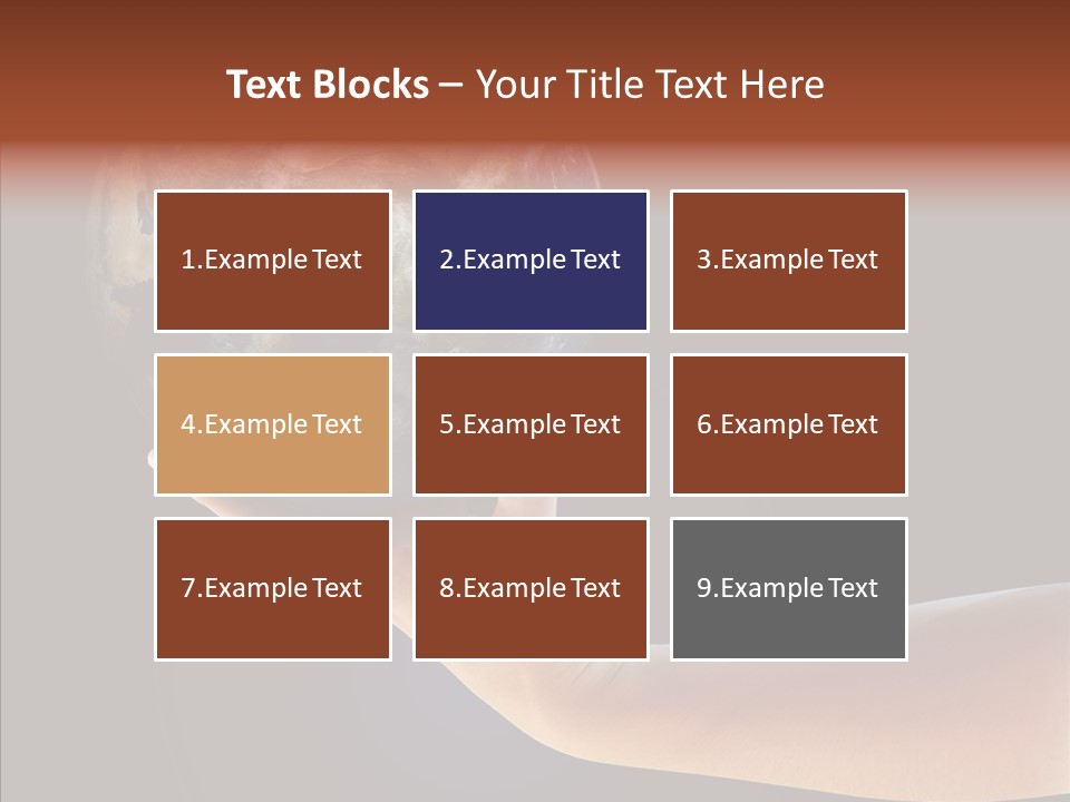 Old Finger Senior PowerPoint Template