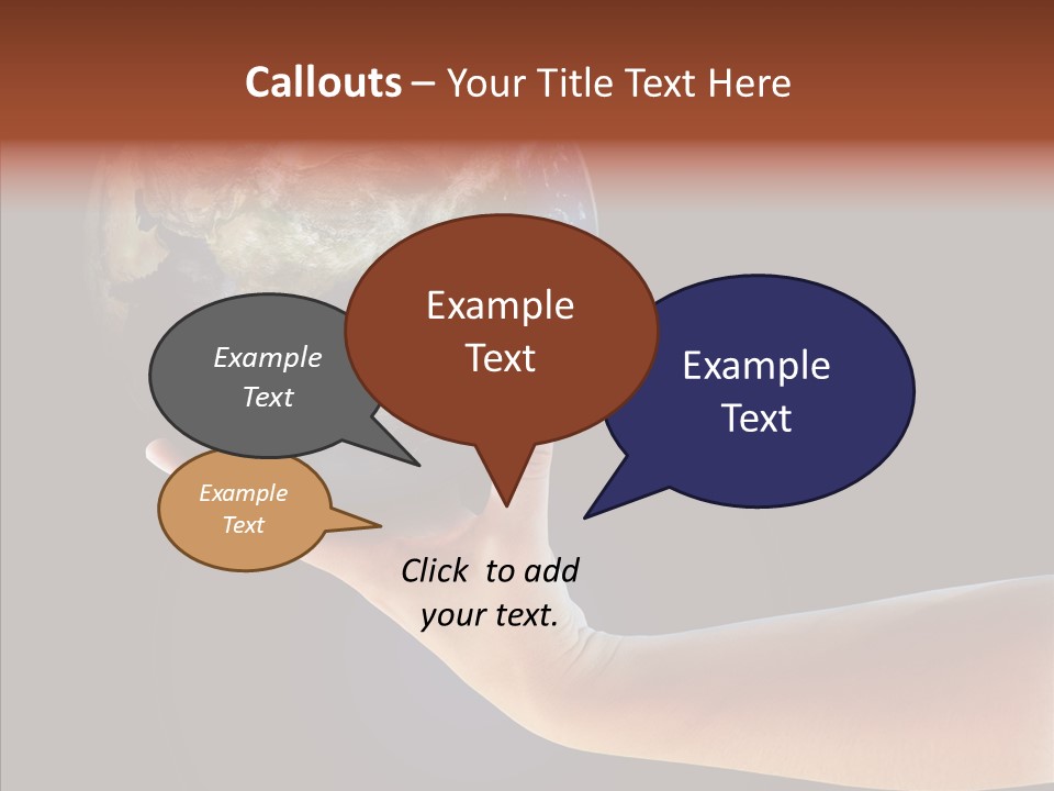 Old Finger Senior PowerPoint Template