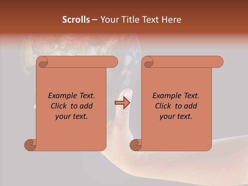 Old Finger Senior PowerPoint Template