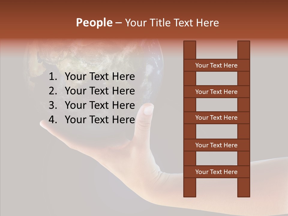 Old Finger Senior PowerPoint Template