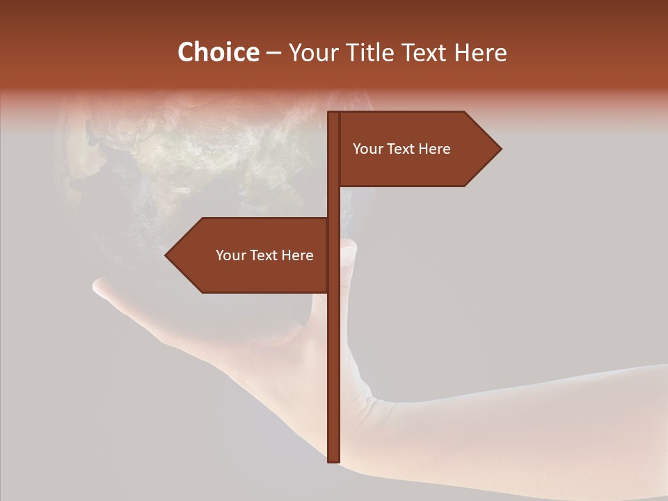 Old Finger Senior PowerPoint Template