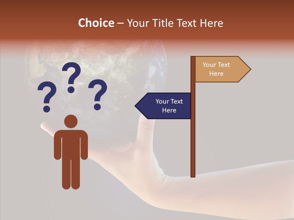 Old Finger Senior PowerPoint Template