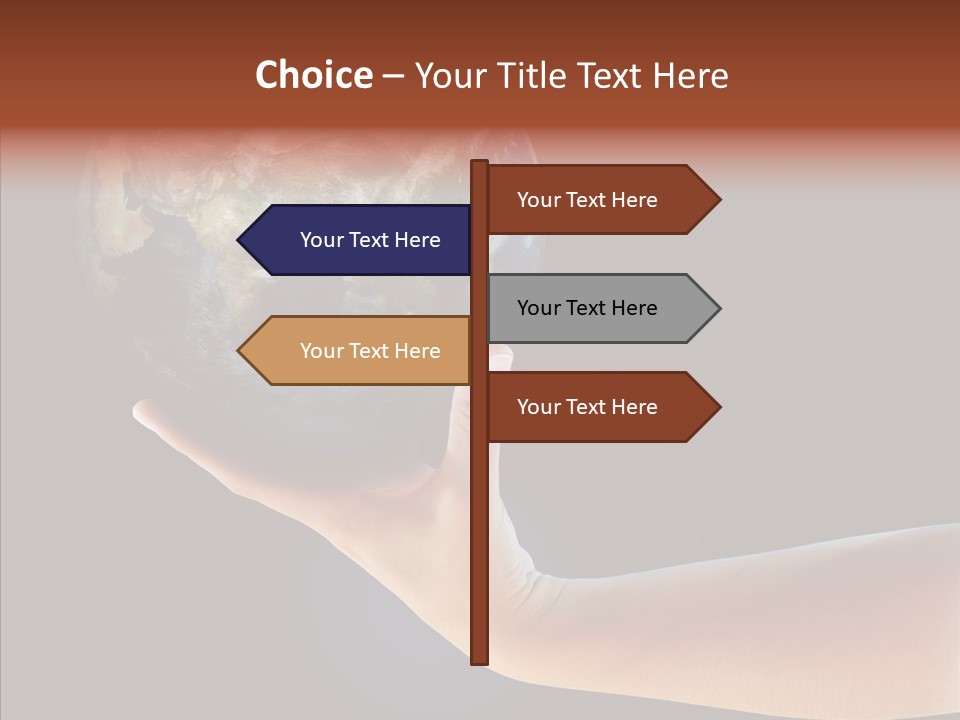 Old Finger Senior PowerPoint Template