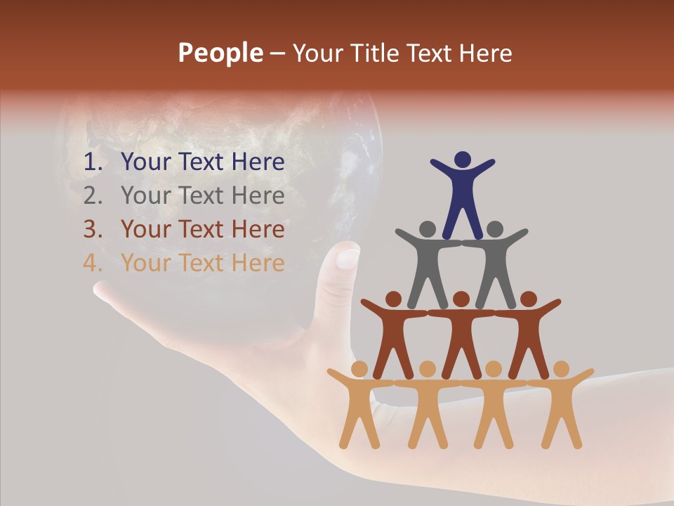 Old Finger Senior PowerPoint Template