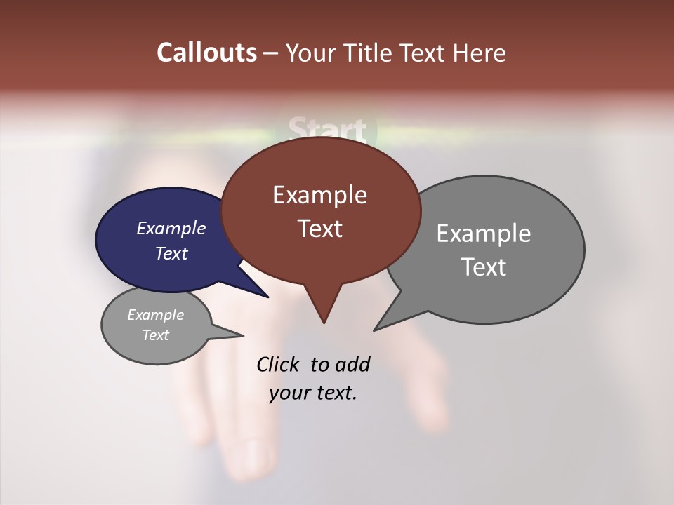 Care Closeup Sharing PowerPoint Template