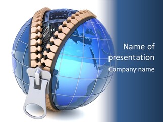 Female Finger Close Up PowerPoint Template