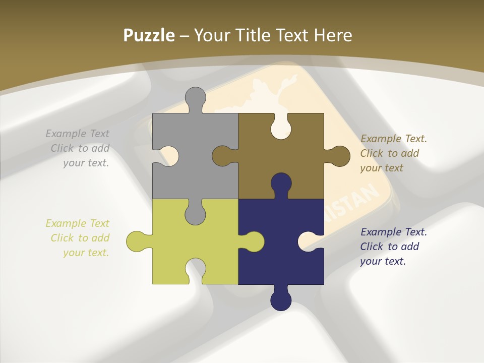 White Hold Close Up PowerPoint Template