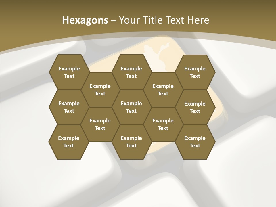 White Hold Close Up PowerPoint Template