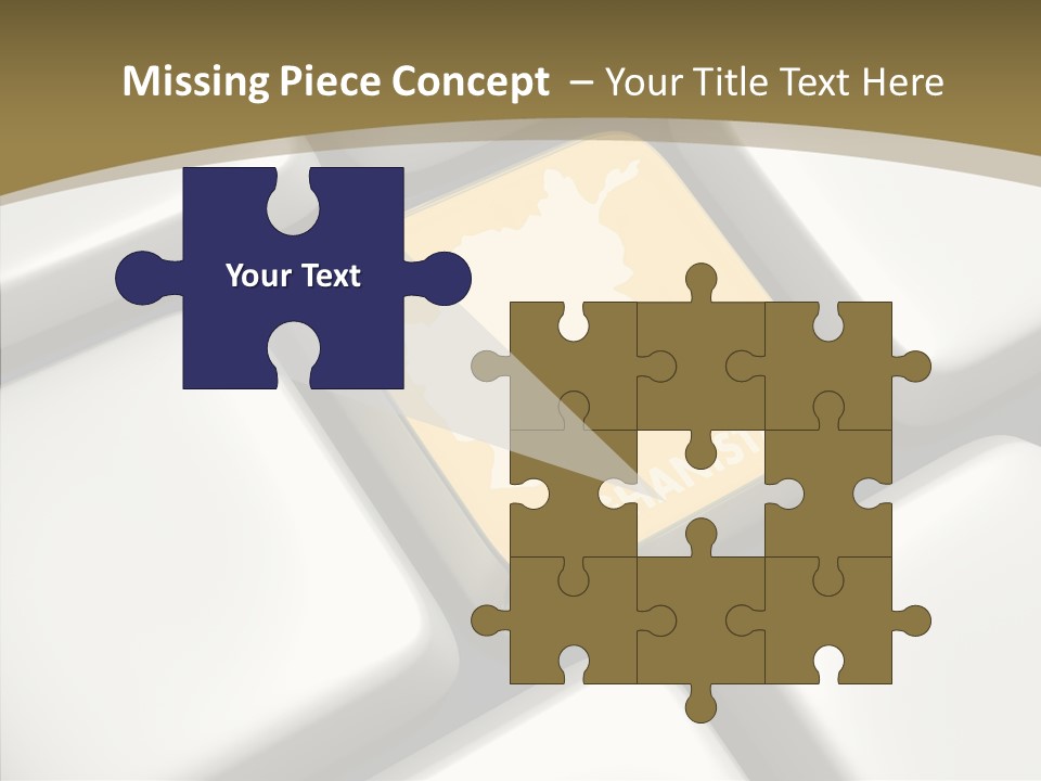 White Hold Close Up PowerPoint Template