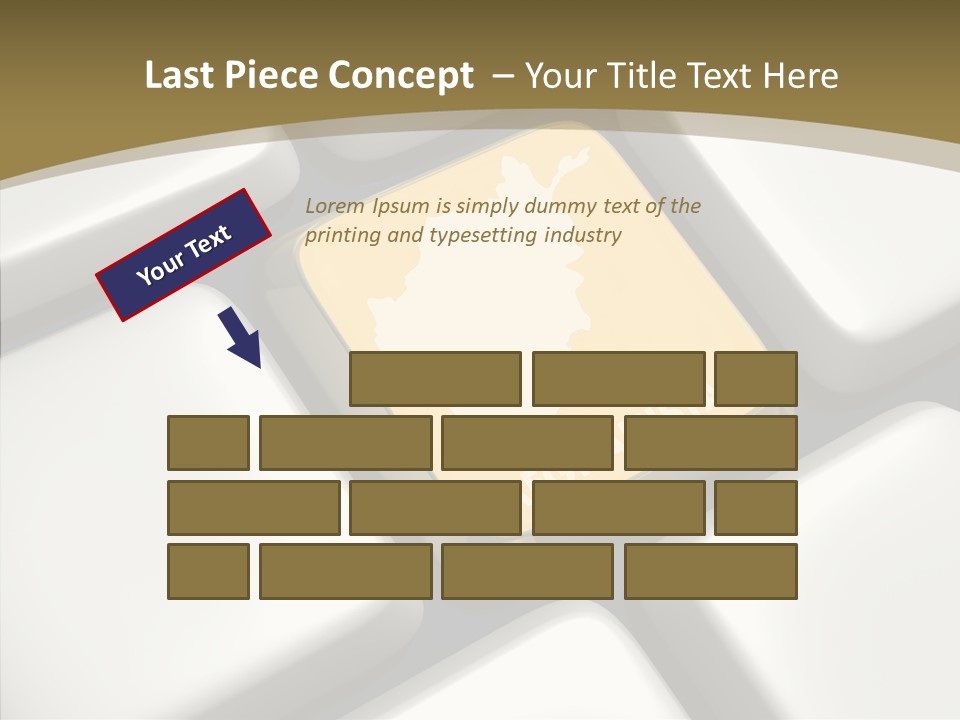 White Hold Close Up PowerPoint Template