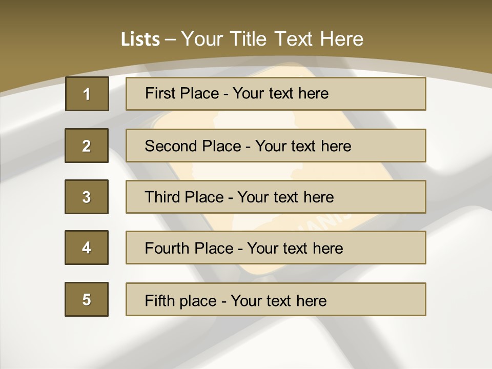 White Hold Close Up PowerPoint Template