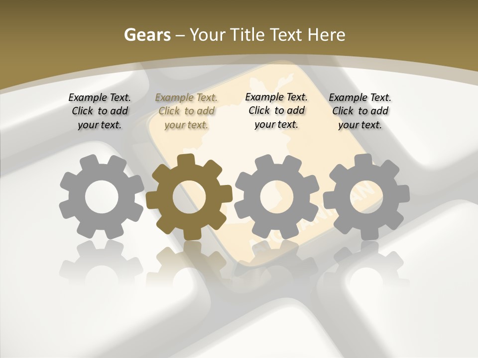 White Hold Close Up PowerPoint Template