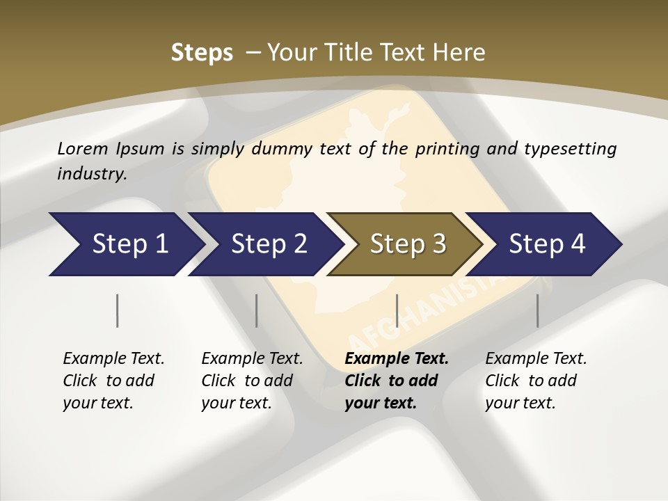 White Hold Close Up PowerPoint Template