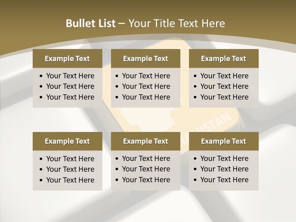 White Hold Close Up PowerPoint Template