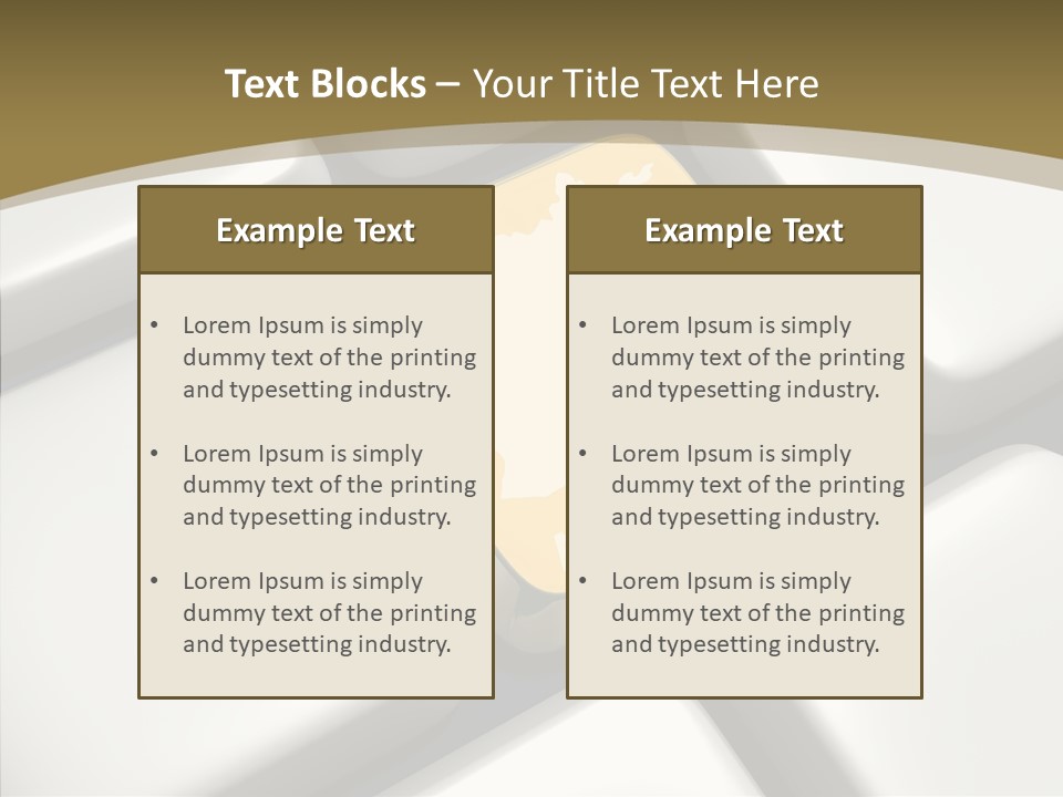 White Hold Close Up PowerPoint Template