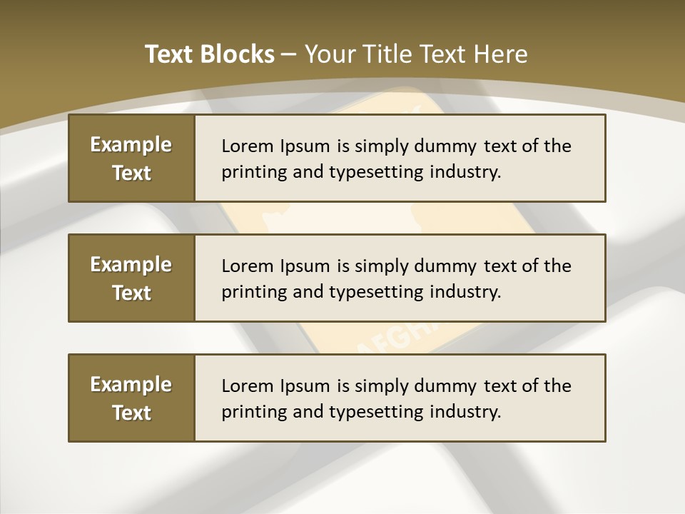 White Hold Close Up PowerPoint Template