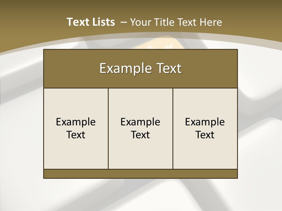 White Hold Close Up PowerPoint Template