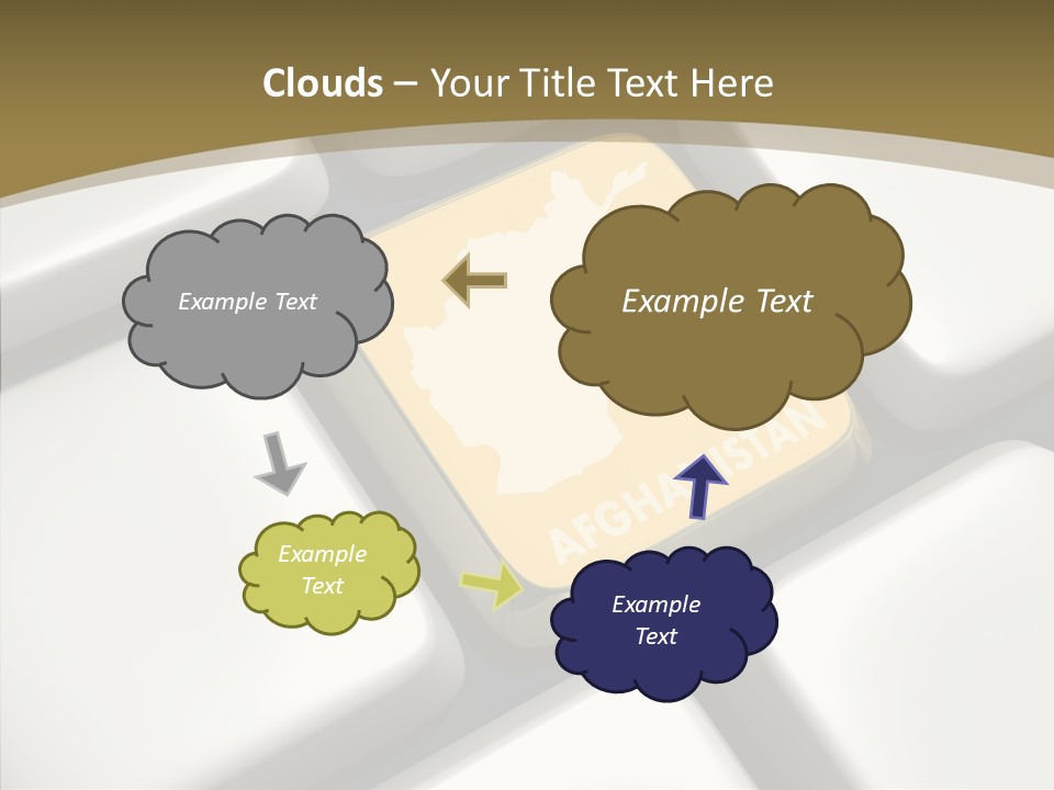 White Hold Close Up PowerPoint Template