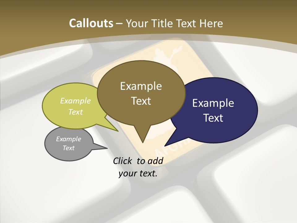 White Hold Close Up PowerPoint Template