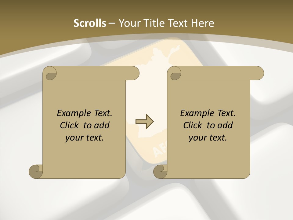 White Hold Close Up PowerPoint Template
