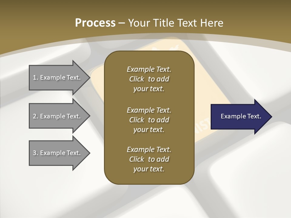 White Hold Close Up PowerPoint Template