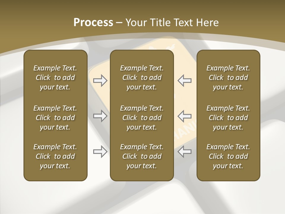White Hold Close Up PowerPoint Template