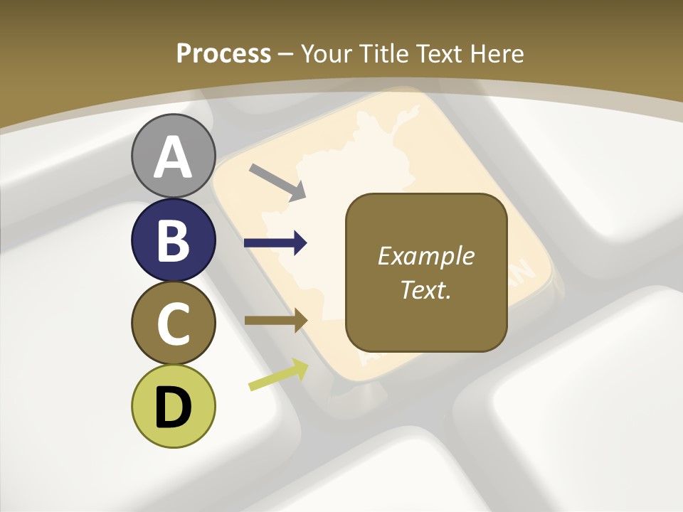 White Hold Close Up PowerPoint Template