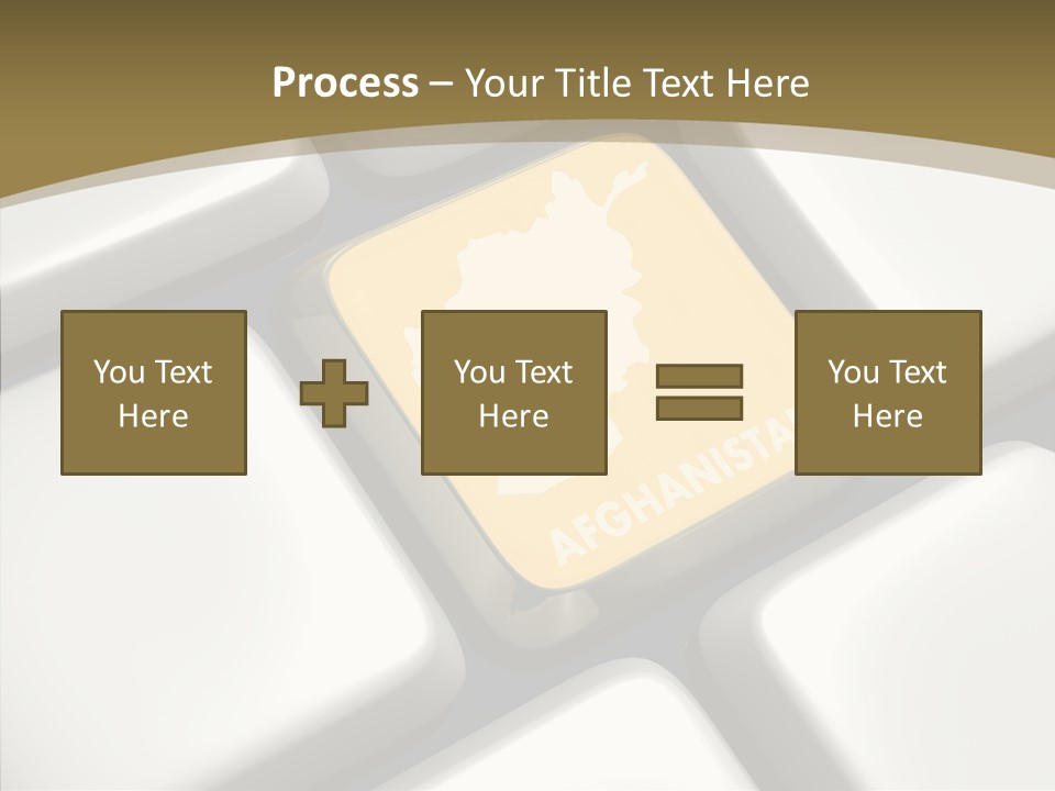 White Hold Close Up PowerPoint Template