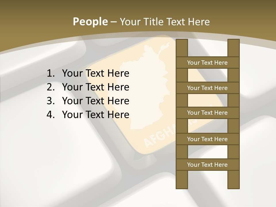 White Hold Close Up PowerPoint Template