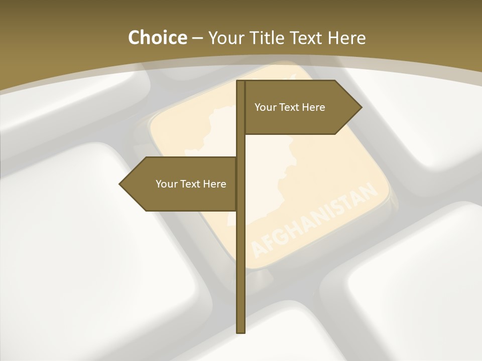 White Hold Close Up PowerPoint Template