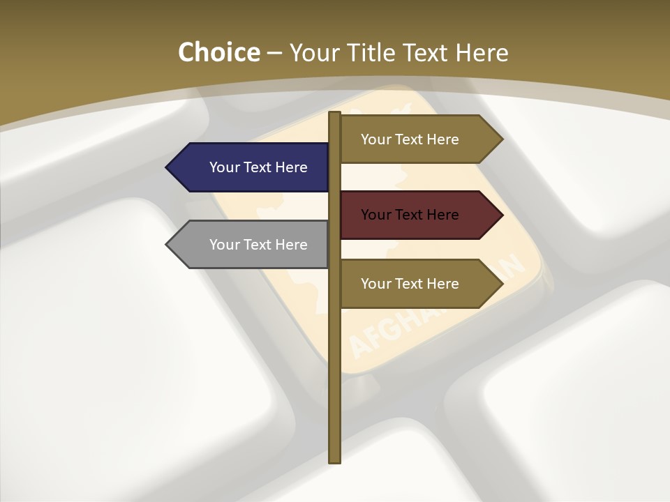 White Hold Close Up PowerPoint Template