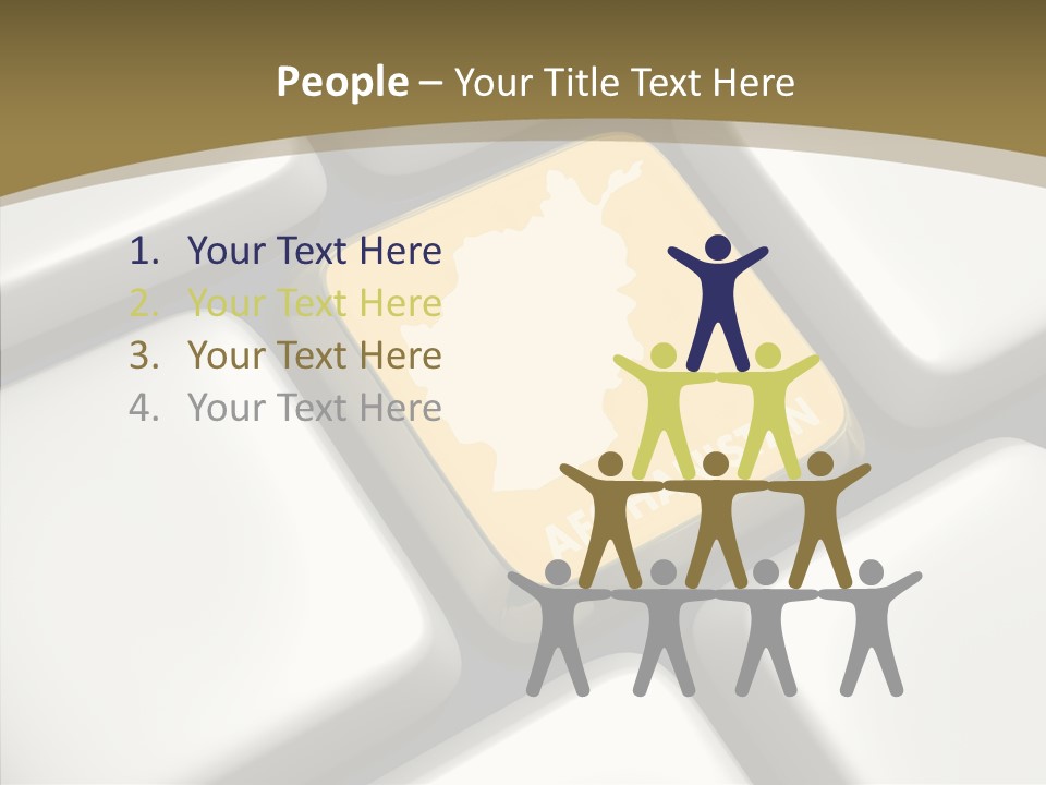 White Hold Close Up PowerPoint Template