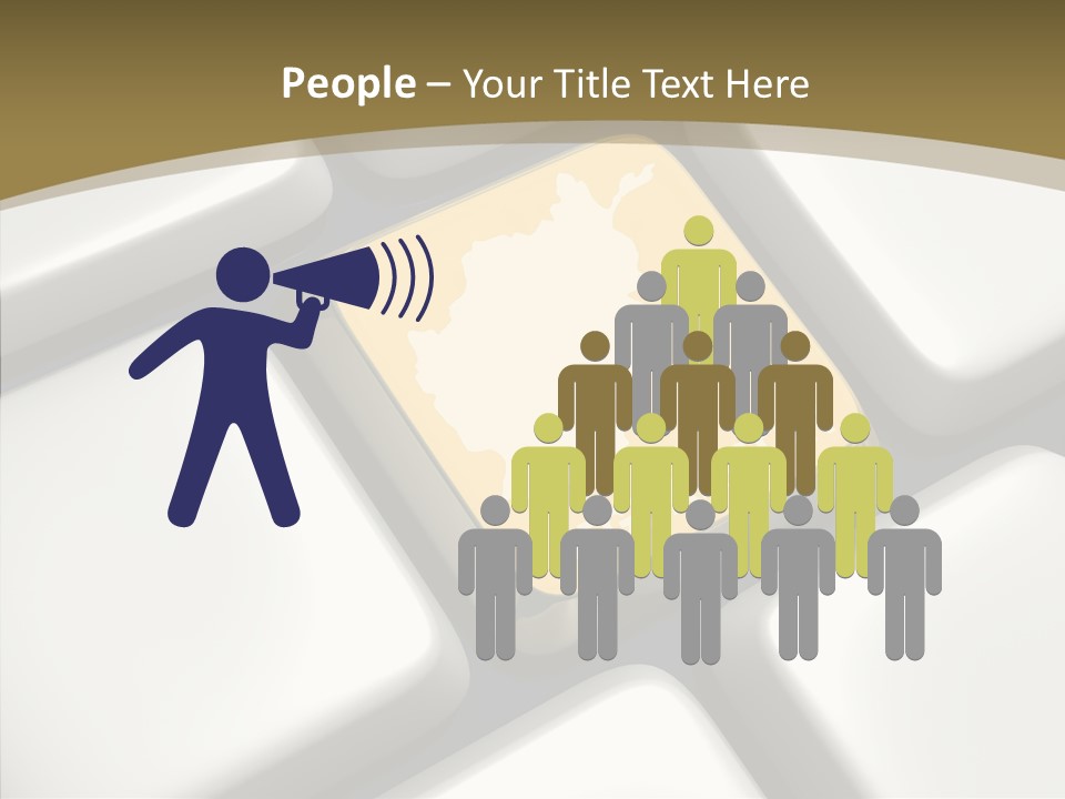 White Hold Close Up PowerPoint Template