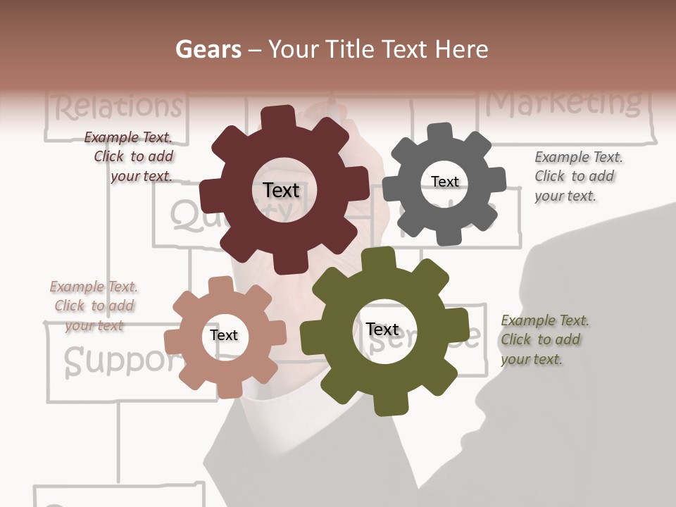 Senior  Sharing Assist PowerPoint Template