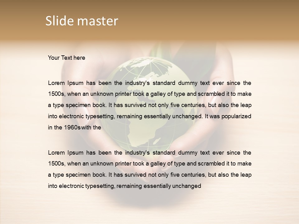 Helping Hand Closeup Grandmother PowerPoint Template