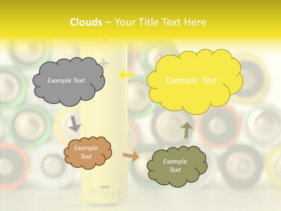 Touching Grandmother White Background PowerPoint Template