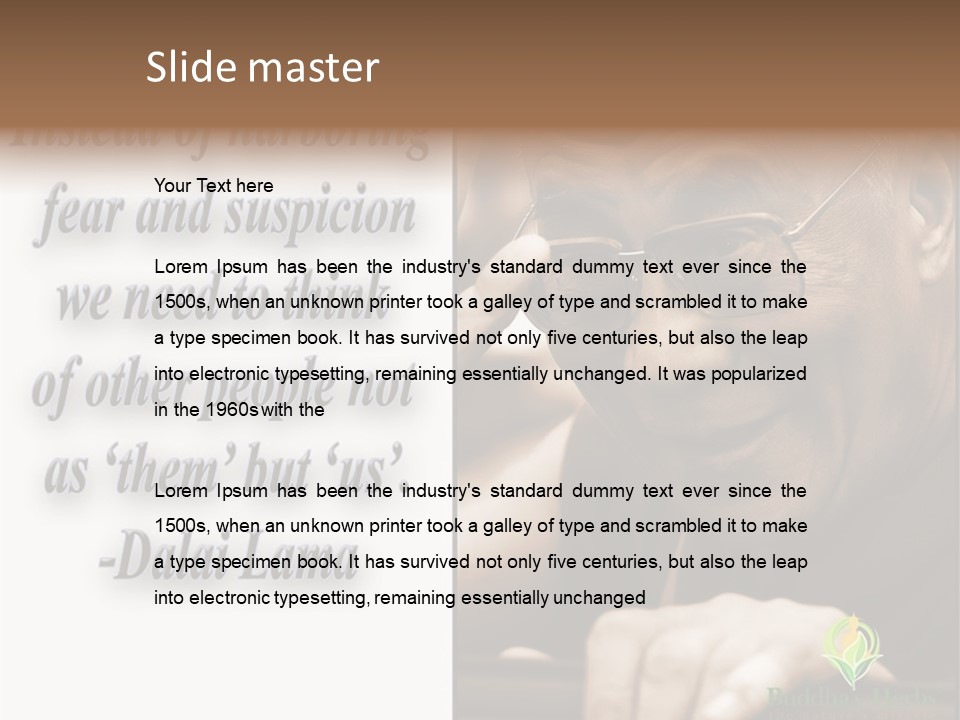 Hand Caregiver Elder PowerPoint Template
