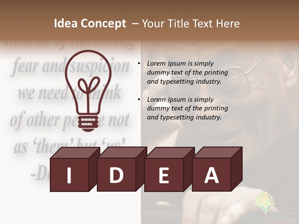 Hand Caregiver Elder PowerPoint Template