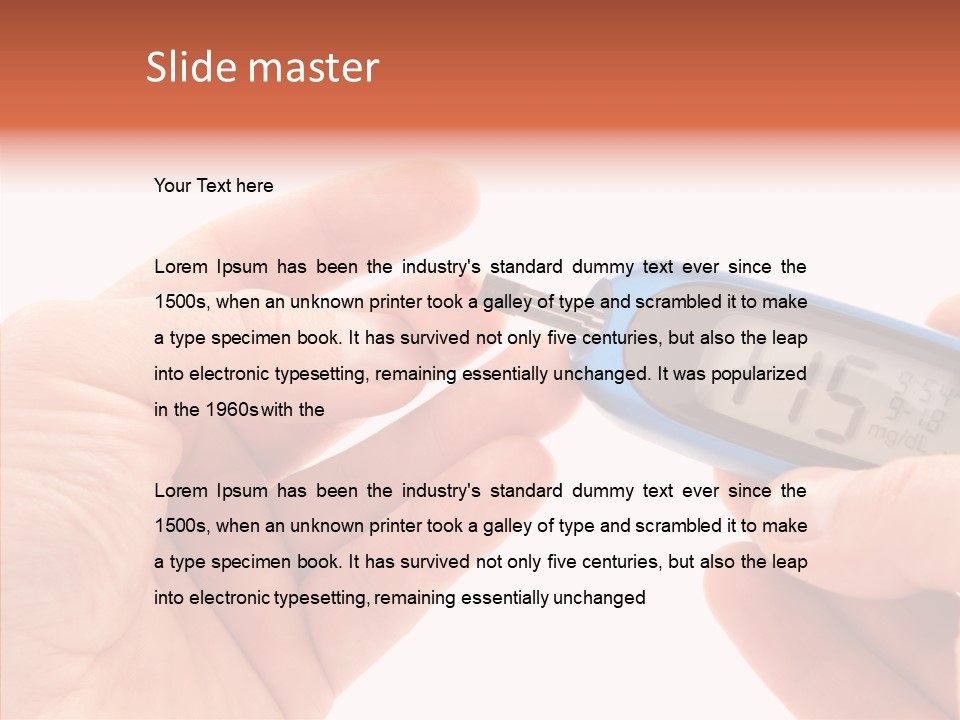 Helping Hand Elderly Hand PowerPoint Template