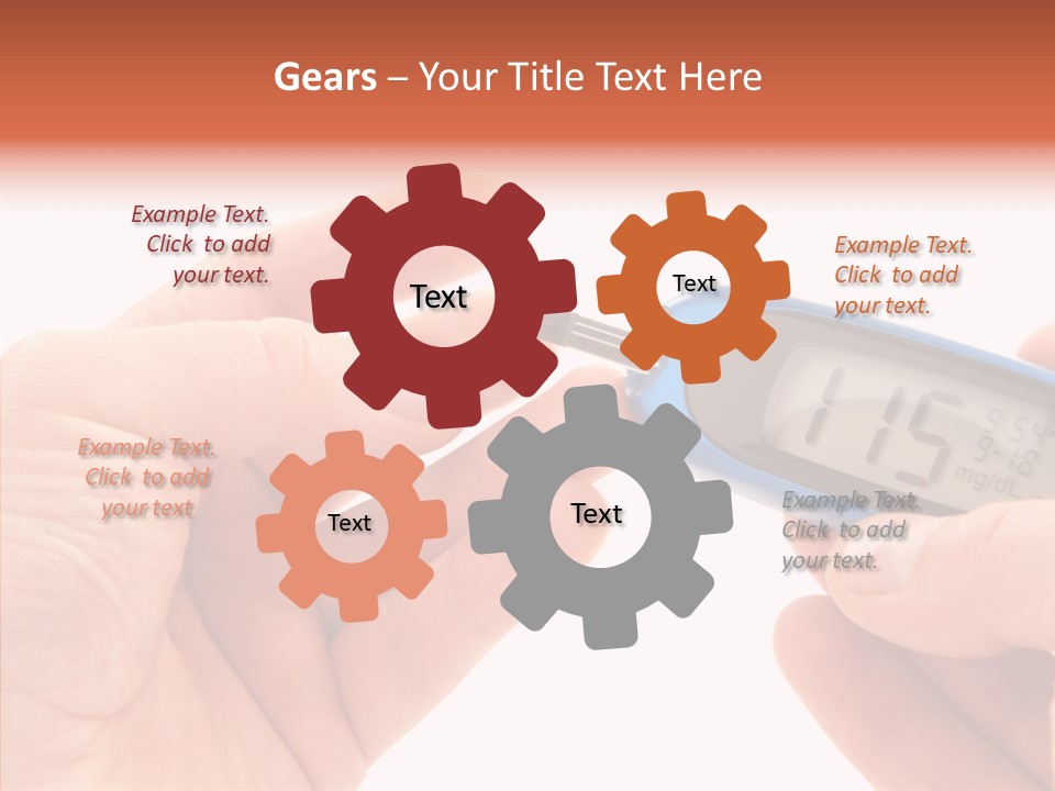 Helping Hand Elderly Hand PowerPoint Template