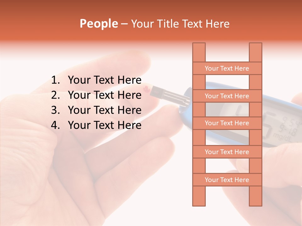 Helping Hand Elderly Hand PowerPoint Template