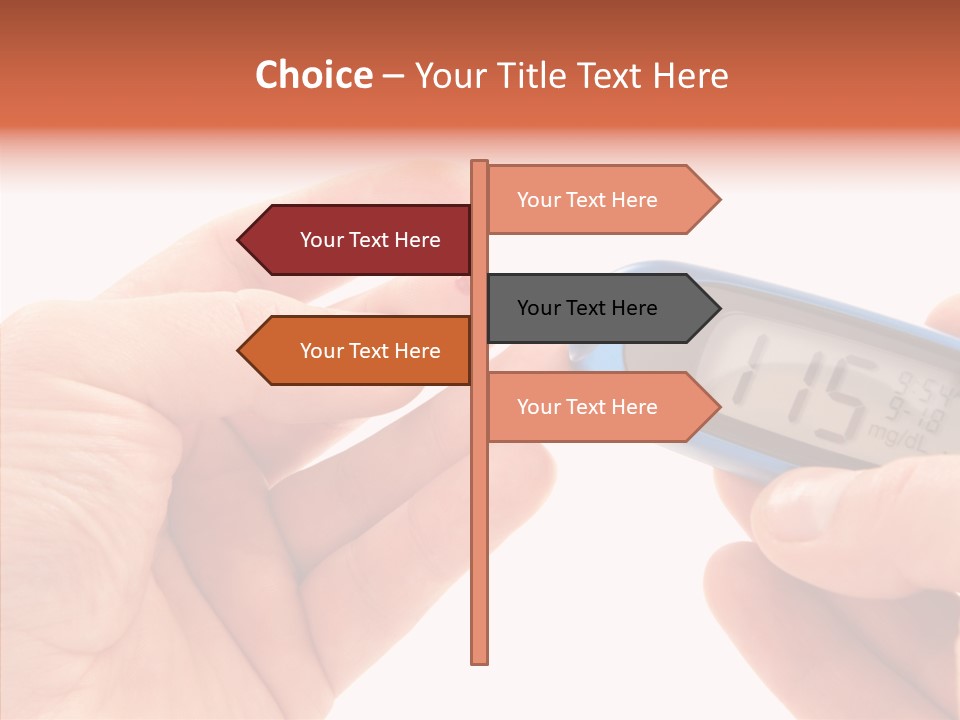 Helping Hand Elderly Hand PowerPoint Template