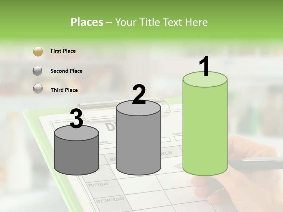 White Background Women Close Up PowerPoint Template