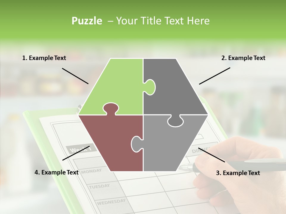 White Background Women Close Up PowerPoint Template