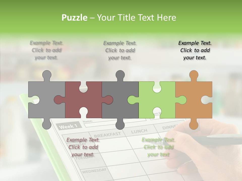 White Background Women Close Up PowerPoint Template