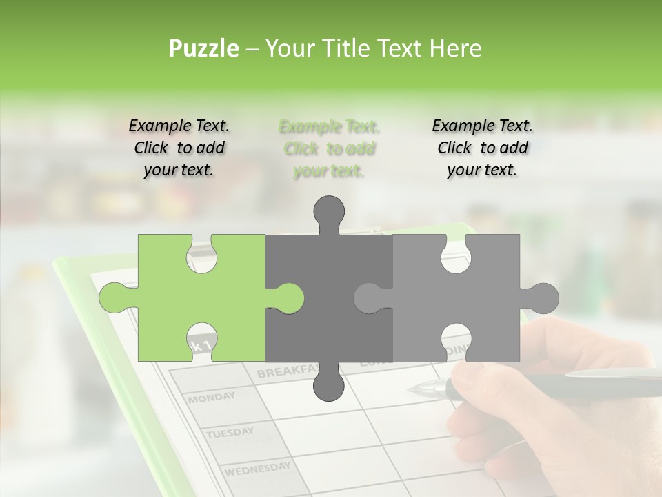 White Background Women Close Up PowerPoint Template